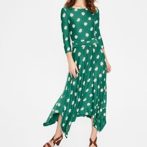 Maisie Jersey Midi Dress - Forest Bud